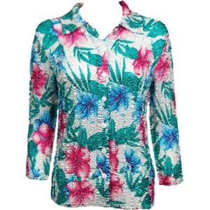 939 - Magic Crush Satin - Blouse Bright Bouquet - One Size Fits Most