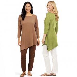 Wholesale 1176 <p> Slinky Travel Tops - Asymmetric Tunic