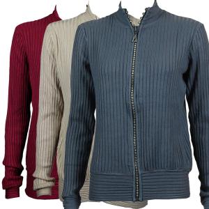 Wholesale 1594 Crystal Zipper Sweaters
