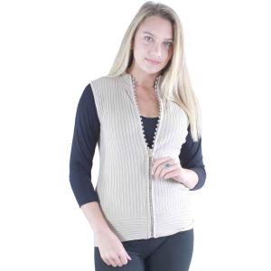 Wholesale 1595 Diamond Crystal Zipper Sweater Vest