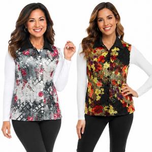 Wholesale 1732<p>Reversible Magic Crush Button-Up Vests