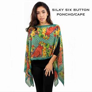 Wholesale 1799<p>Silky Six Button Poncho/Cape