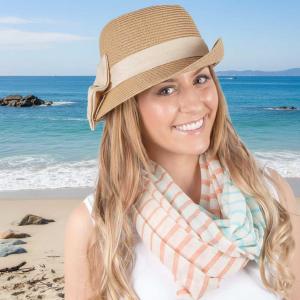 Wholesale 0830<p>Multi Color Stripe Infinity Scarves