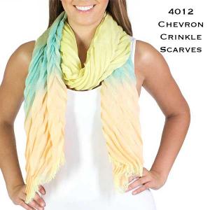 Wholesale 4012<p>Chevron Crinkle Scarves