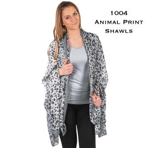 Wholesale 1004<p>Animal Print Shawls
