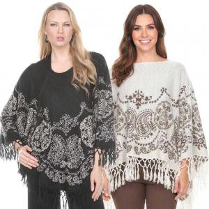 8100
Cotton Feel Paisley Poncho