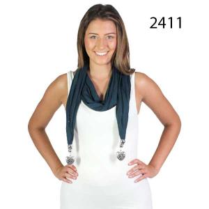 Wholesale 2411 <p>Fob Pendant Scarves