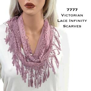 Wholesale 7777<p>Victorian Lace Infinity Scarves