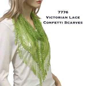 Wholesale 7776Victorian Lace Confetti Scarves