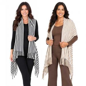 Wholesale 9182<p>Knit Striped Vests