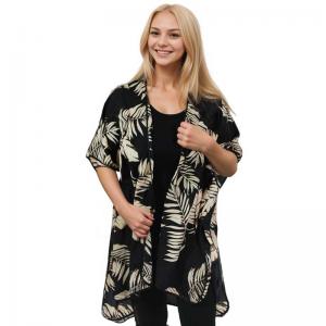 Wholesale 9337 
Banded Tropical 
Print Kimono