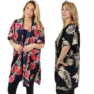 Wholesale Tropical Prints Kimono<p>9336 & 9337