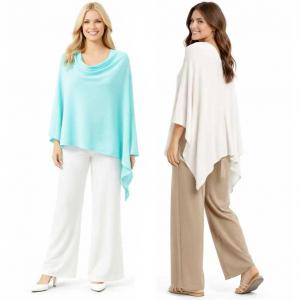 Wholesale 8672 <p> Cashmere Feel Ponchos