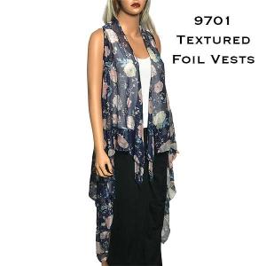 Wholesale 9701 - Textured Foil Vests