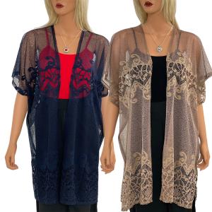 Wholesale 9251<p>Lace Design Kimono