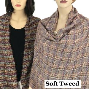 Wholesale 9540<p>Multi Color Tweed Scarves