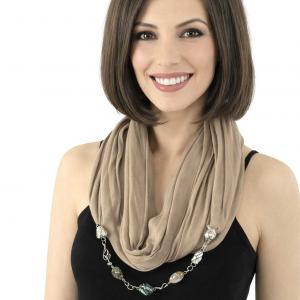 Wholesale 100<p> Cotton/Silk Jewelry Infinity Scarves