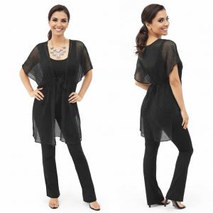 Wholesale 1316 <p> Crochet with Tie Kimono Style Cover Up