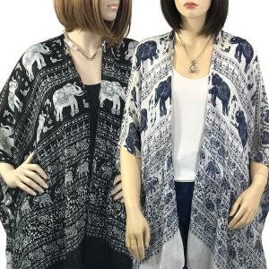 Wholesale 290 <p> Kimono - Elephant Print<p>CLEARANCE SALE