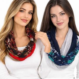 Wholesale 3263 <p>Bohemian Three Layer Magnetic Clasp Scarves