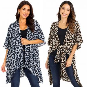 Wholesale 9930  
Leopard Print Kimono