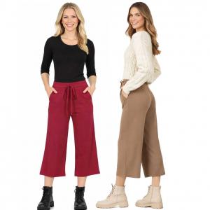 Wholesale 1795 <p> Cropped Pants w/Drawstring Waist