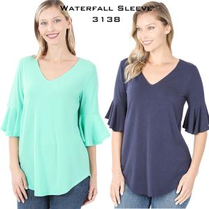 Wholesale Waterfall Sleeve Tops<p> 3138<p>LOW STOCK