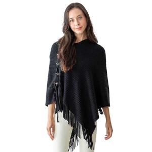 Wholesale Knit Poncho with Tie<p>
5004