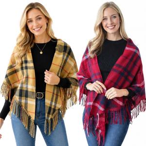Wholesale 4010<p>Half Round Plaid Triangle