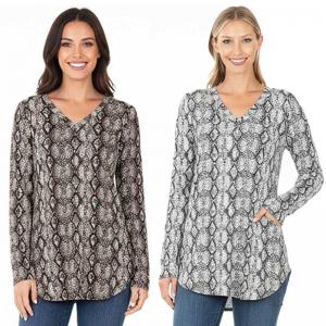 43118
Reptile Print Round Hem Tops