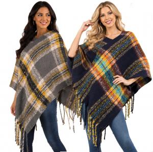 3125<p>Nubby Plaid Poncho