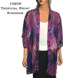10209<p>Tropical Print Kimonos