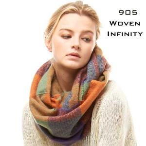 Wholesale 905 <p> Woven Infinity Scarf