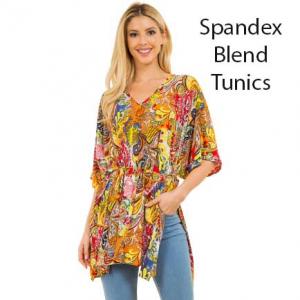 Wholesale 3658 Spandex Blend Tunics