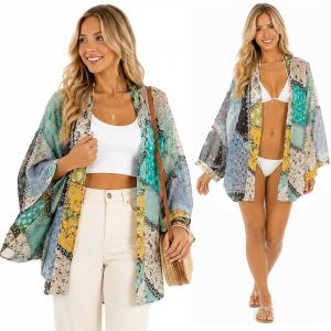 Wholesale 4150 <p> Multi Colored Kimonos