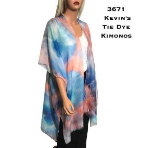 Wholesale 3671<p>Kevin's Tie Dye Kimonos