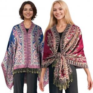 Wholesale 3695
Woven Paisley Shawls