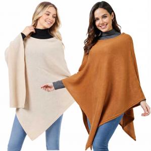 Wholesale 10336
Textured Weave Jersey Ponchos++