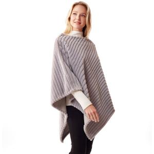 Wholesale 1218 <p> Faux Fur Poncho