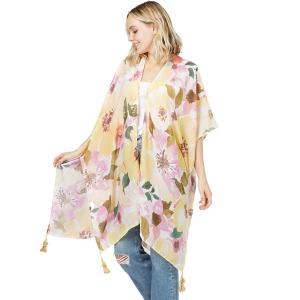 Wholesale 10476  Floral Kimono