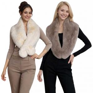 LC3801 <p> Faux Rabbit Stoles