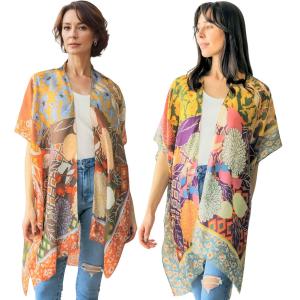 Wholesale 5098 - Floral Print KImono