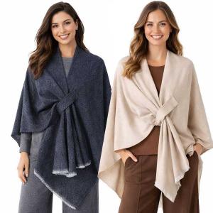 Wholesale 3918<p> Twill Weave Loop Capes