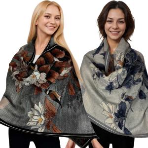 Wholesale 3957 - Bird Motif Shawls