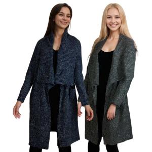 8809- Shawl Collar Knit Cardigan