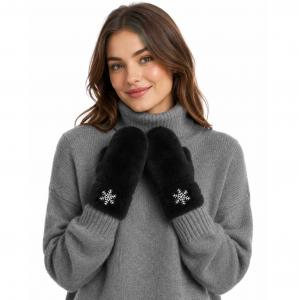 Wholesale 3992 - Snow Flake Design Mittens