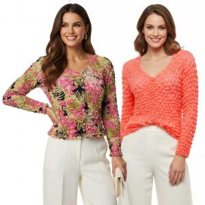 Wholesale Popcorn Style
Collarless Cardigans