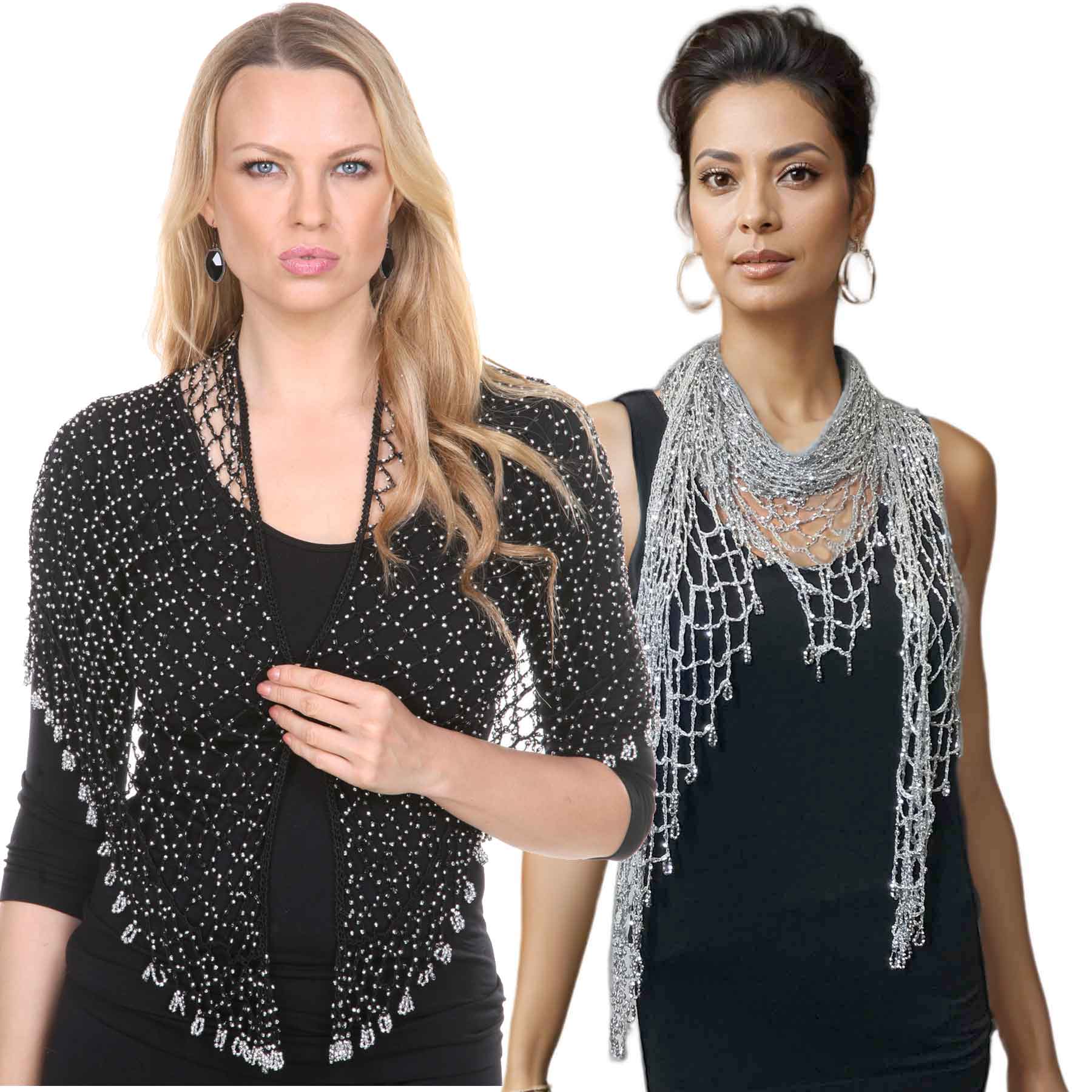 Shanghai Beaded Tops and Scarves
