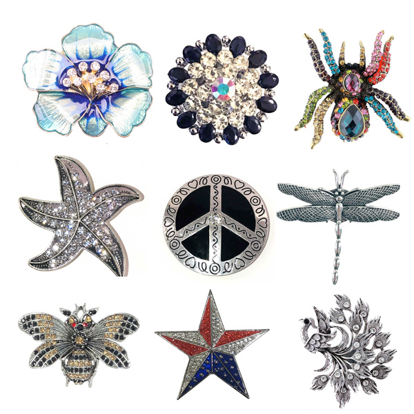Magnetic Brooches and Lapel Pins