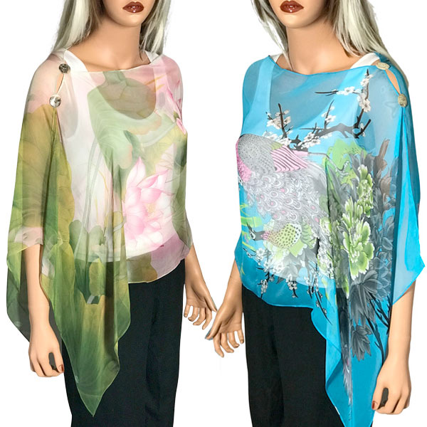 Two Button Silky Shawls